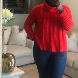 🔥 Last Markdown - H&M Red Turtleneck Sweater